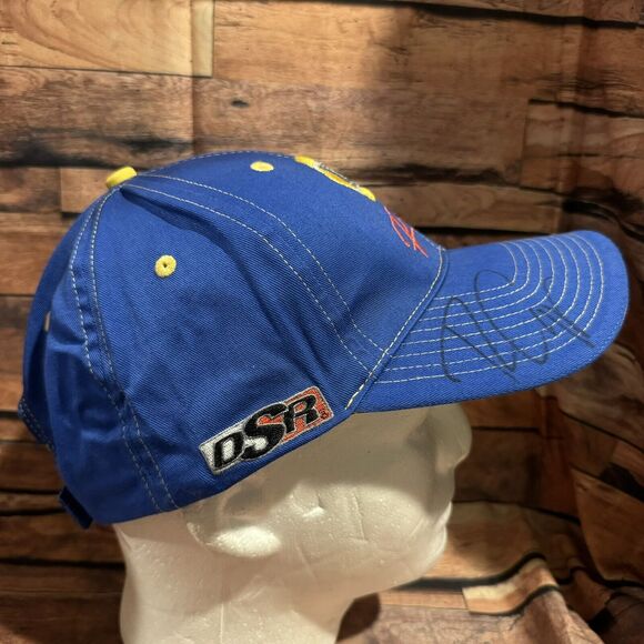 Ron Capps Signed NAPA Racing Hat Blue Yellow Embroidered Logo Baseball Cap OSR - Picture 2 of 8
